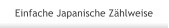 Einfache Japanische Zählweise
