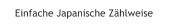 Einfache Japanische Zählweise